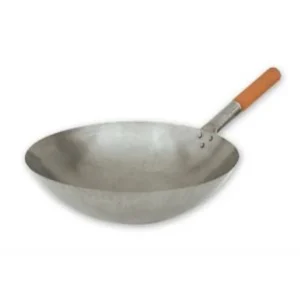 Spun Steel Wok 38cm round bottom