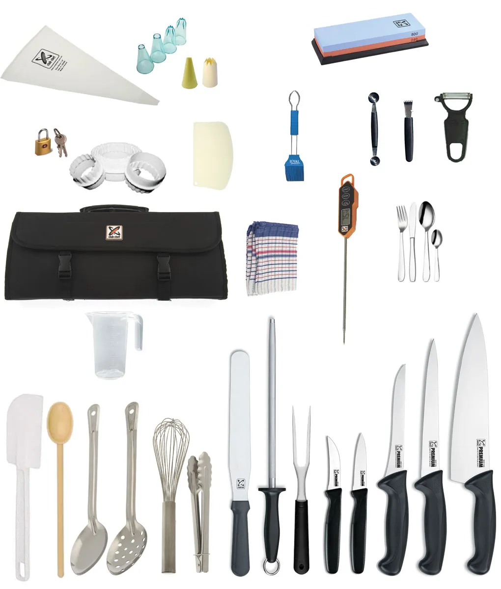 The Hills Commercial Cookery – Club Chef Premium Knife Kit + Free Plating Spoon