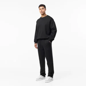 Tonal Signature Open Hem Tracksuit | Black